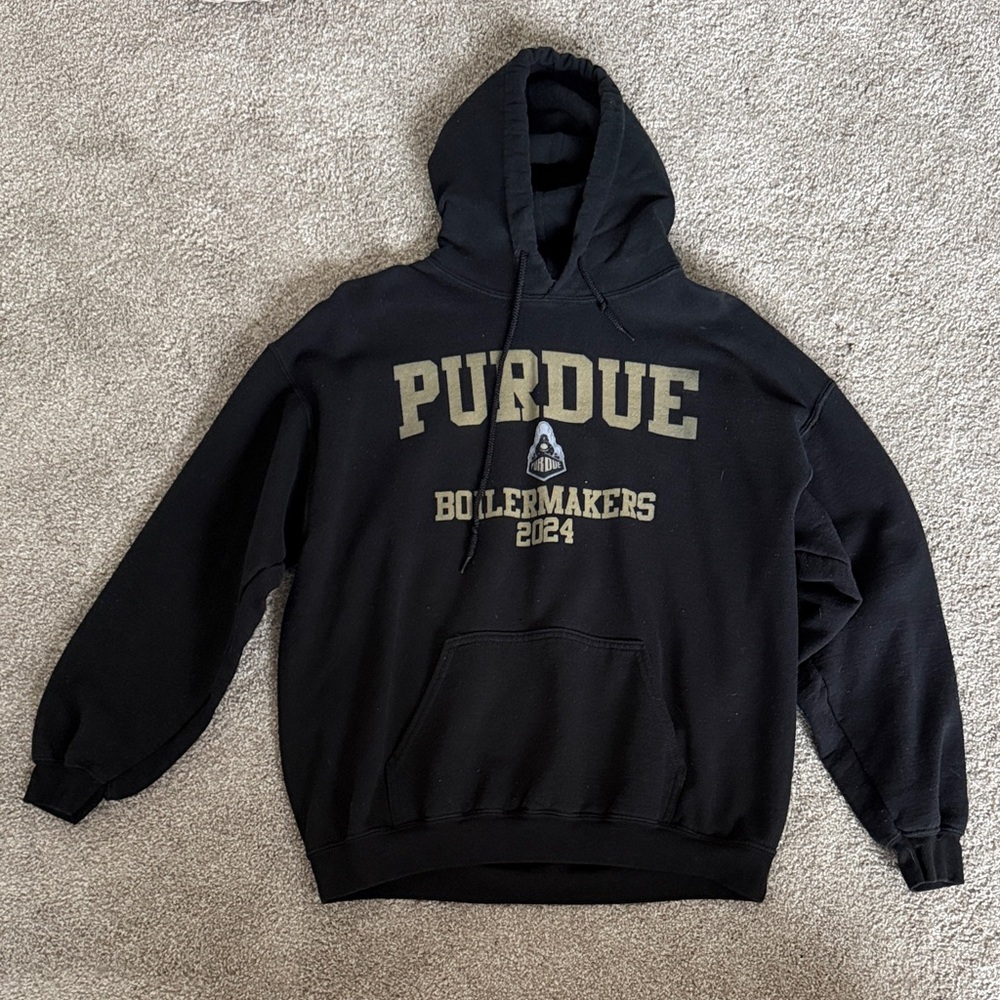Gildan Black Purdue Boilermakers 2024 Hoodie